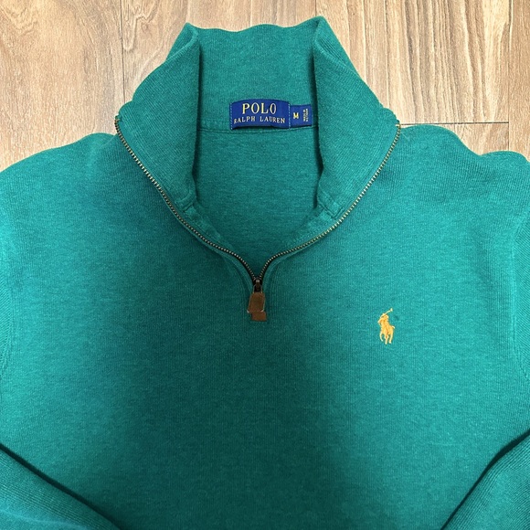 **POLO RALPH LAUREN** quarter-zip pullover SIZE MEDIUM - Picture 4 of 5